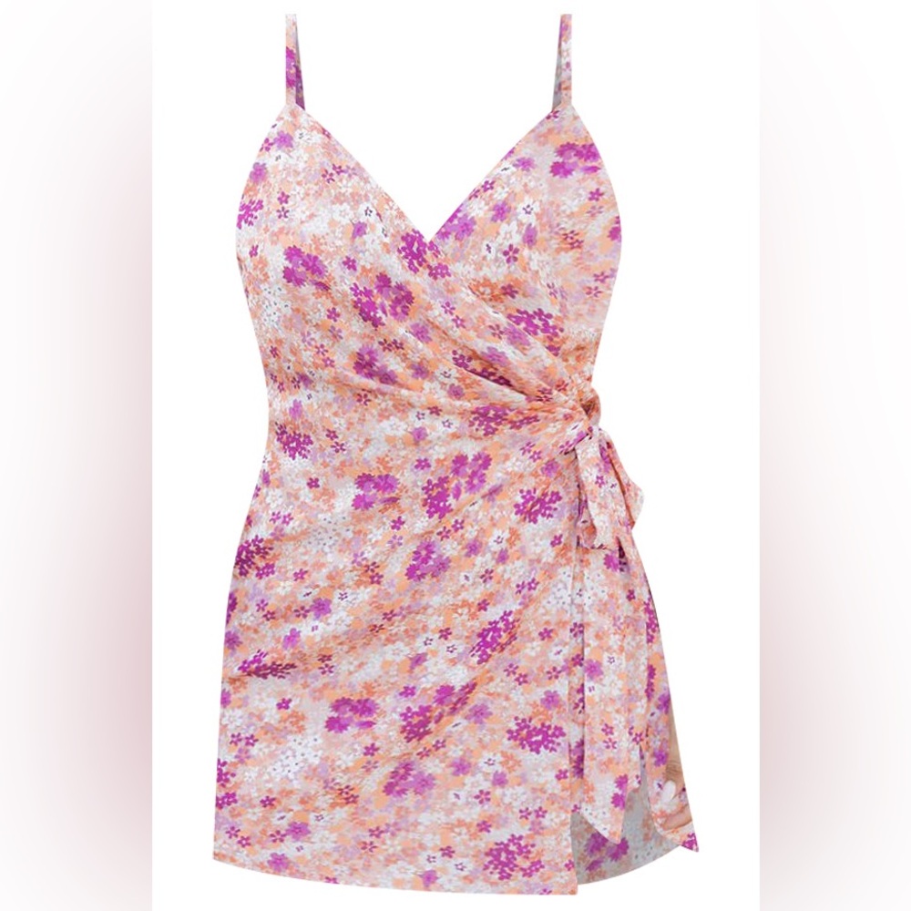 NWOT Pink Floral Romper